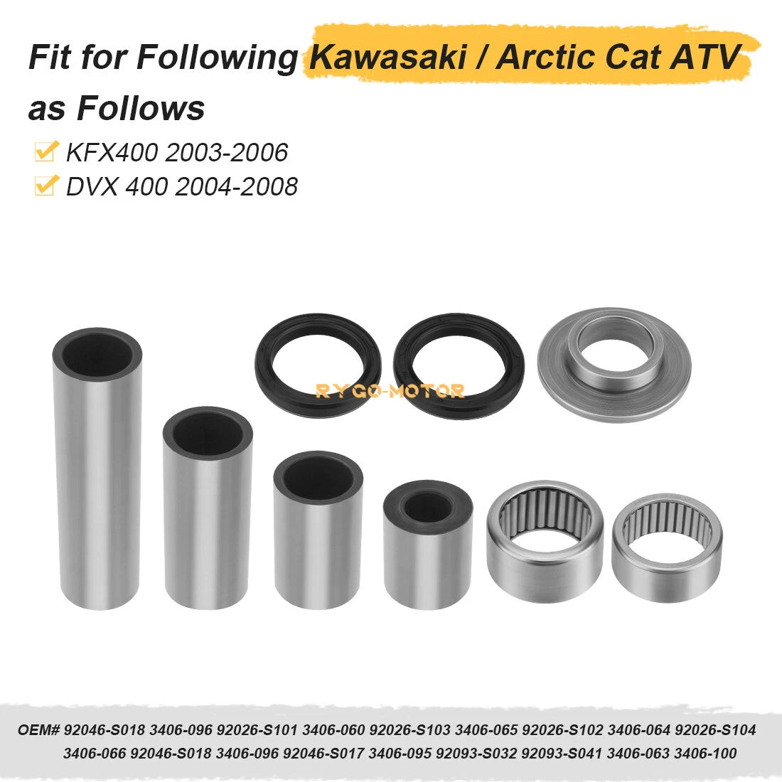 Swing Arm Linkage Bearing Seal Kit for Kawasaki KFX400 (2003–2006)