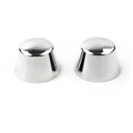 Front Axle Cap Nut Covers for Harley Sportster Dyna Road Glide King FLSTC (Chrome)