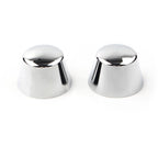 Front Axle Cap Nut Covers for Harley Sportster Dyna Road Glide King FLSTC (Chrome)