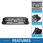 Front Hood Bumper Grille for Toyota Tacoma (2012) - Black