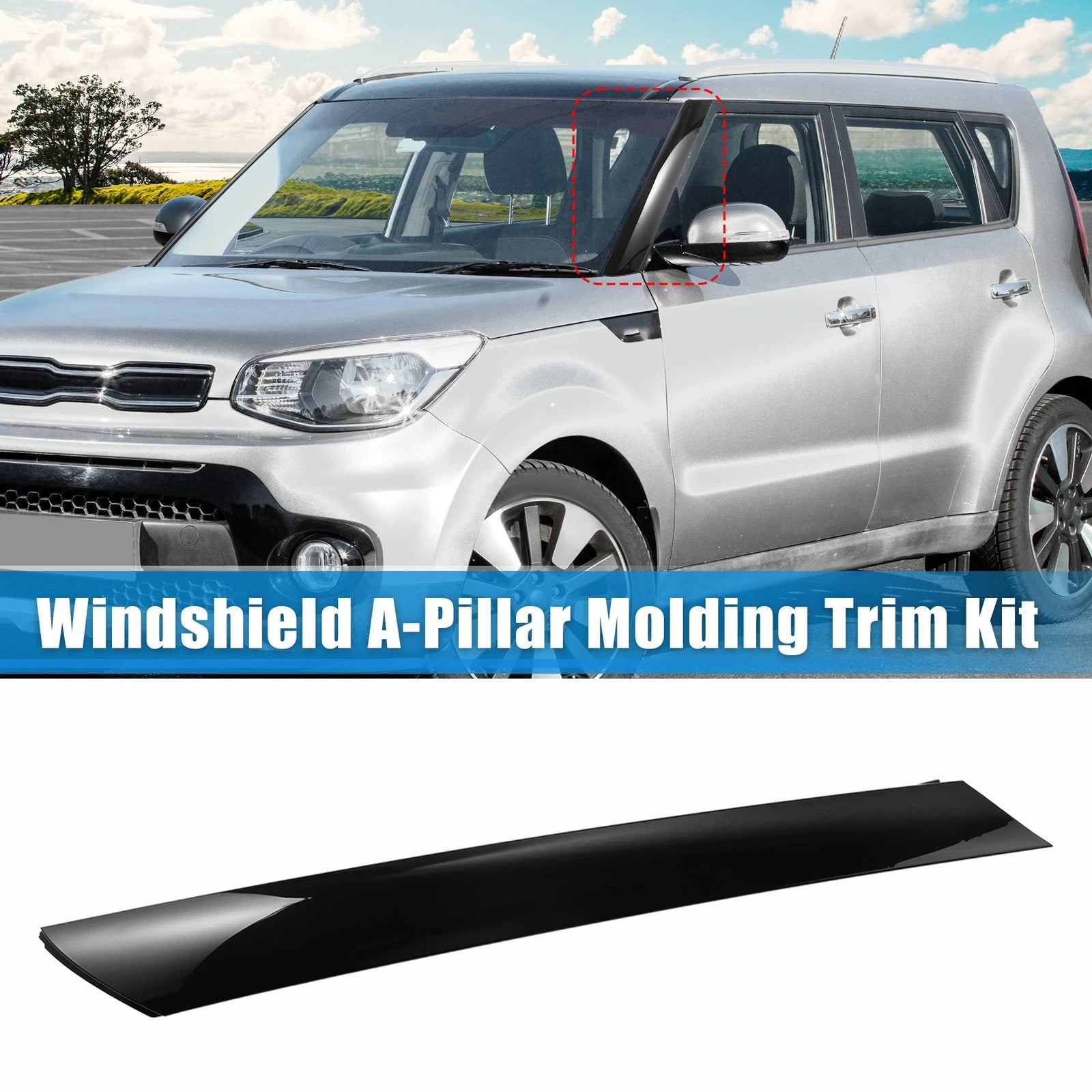 A-Pillar Trim Panel for Kia Soul (2010–2013) 861802K500 Left Exterior