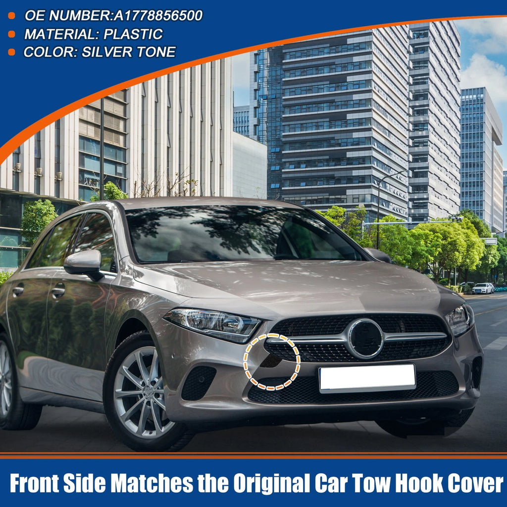 Tow Hook Cover for Mercedes-Benz A Class (2013–2018) No.A1778856500 Black