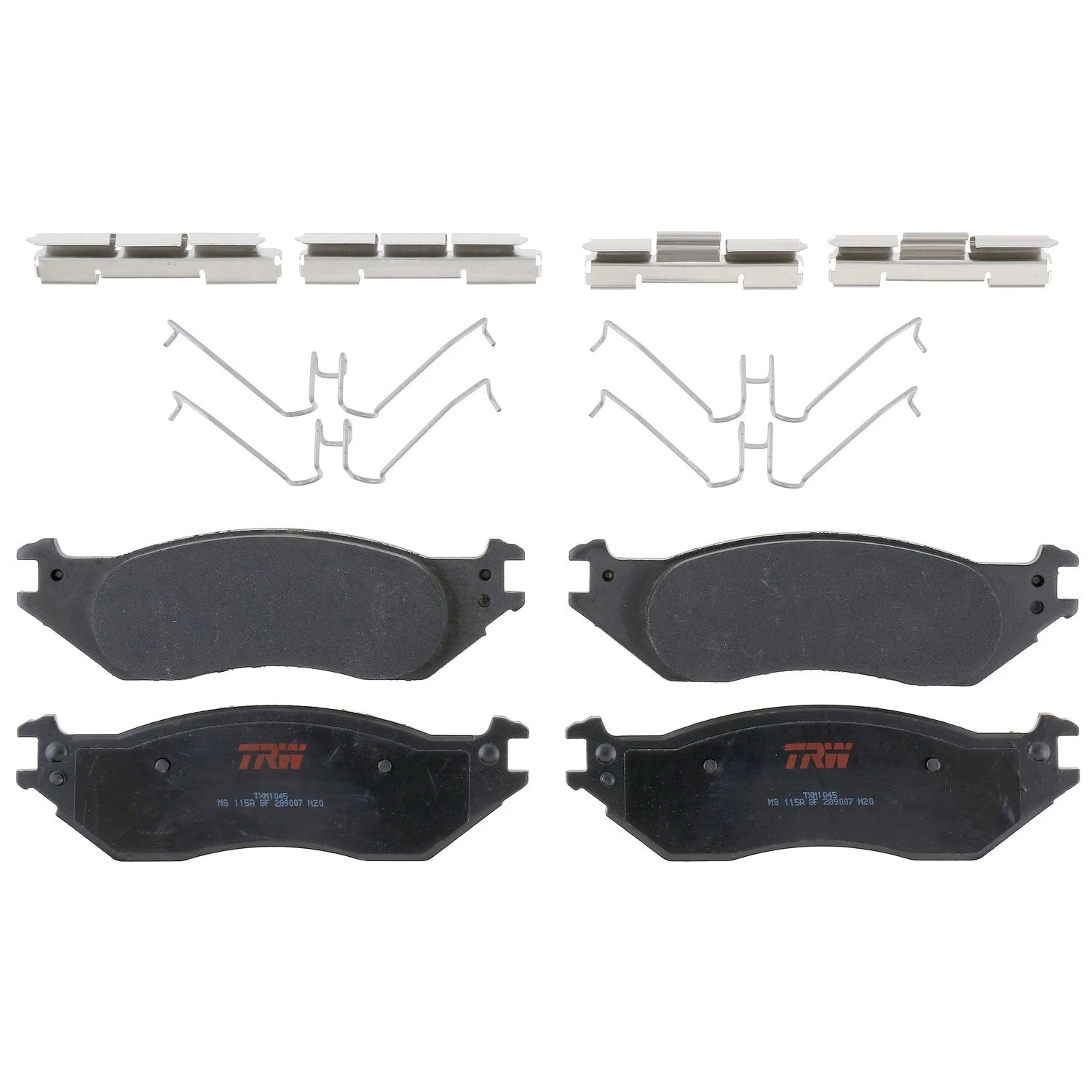 Set of 4 Disc Brake Pads for Ford E-150 (2003–2006)
