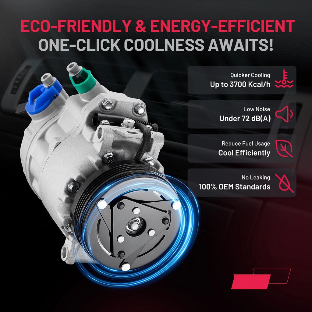 A/C Compressor and Clutch for BMW X5 3.0L (2003–2006) CO 10837C