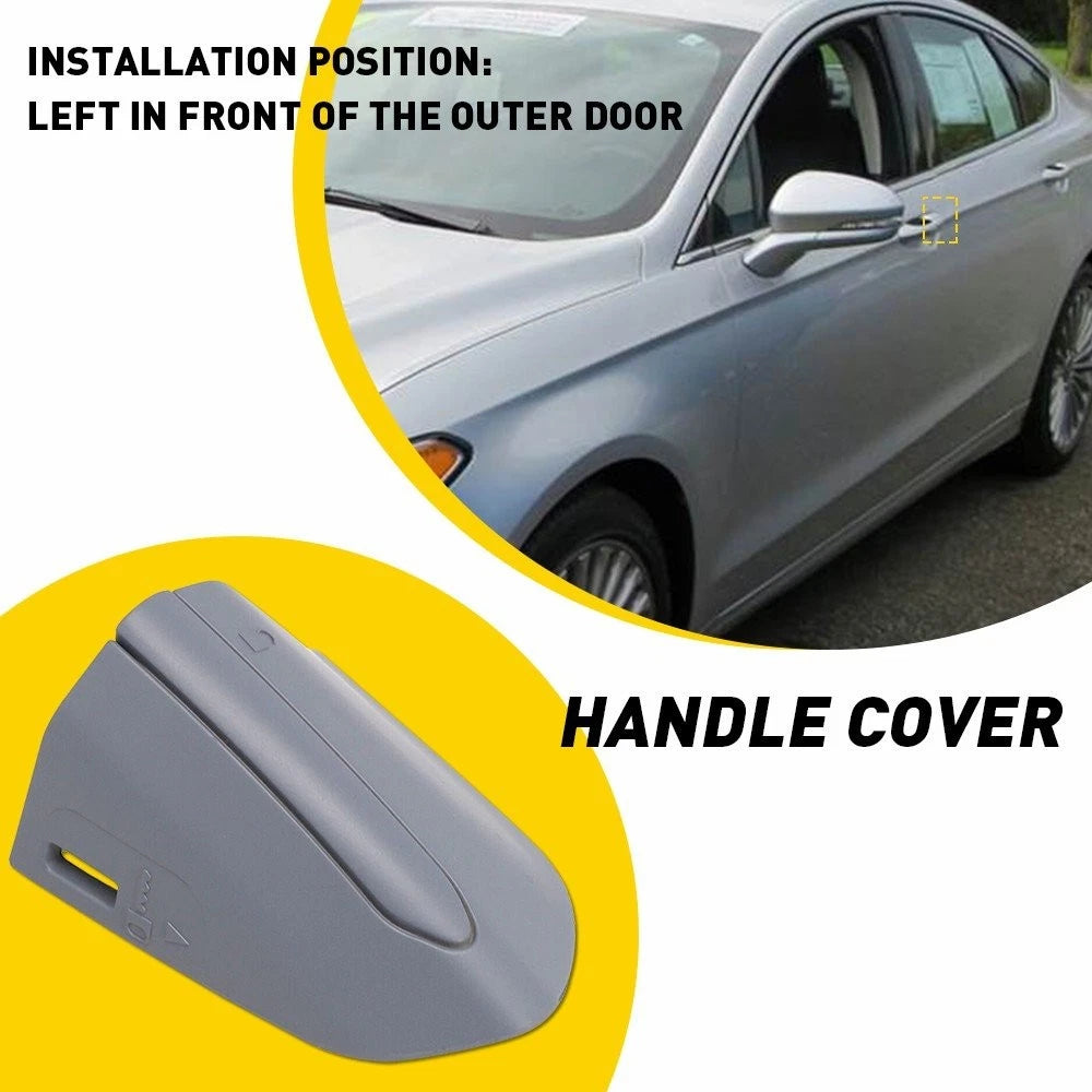 Driver Door Handle Key Bezel Cover for Ford Fusion (2013–2020) Unpainted