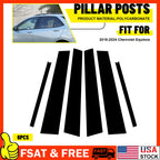 Set of 6 Window Pillar Posts Cover Trim for Chevy Equinox (2018â2023)