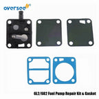 Fuel Pump Repair Kit & Gasket for Yamaha 2T 15-25HP Outboard (682-24412)