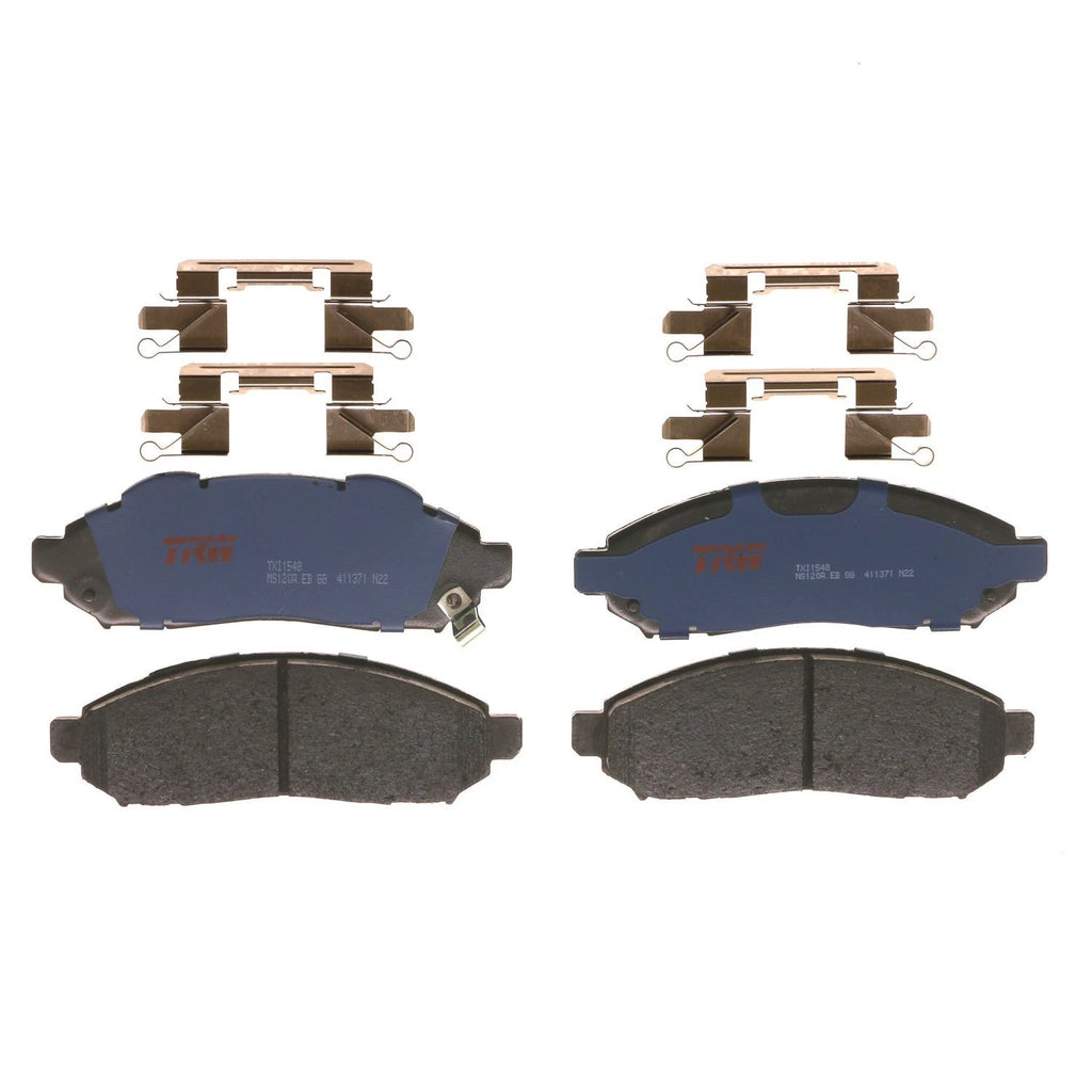 Set of 4 Disc Brake Pads for Nissan LEAF (2011–2014)
