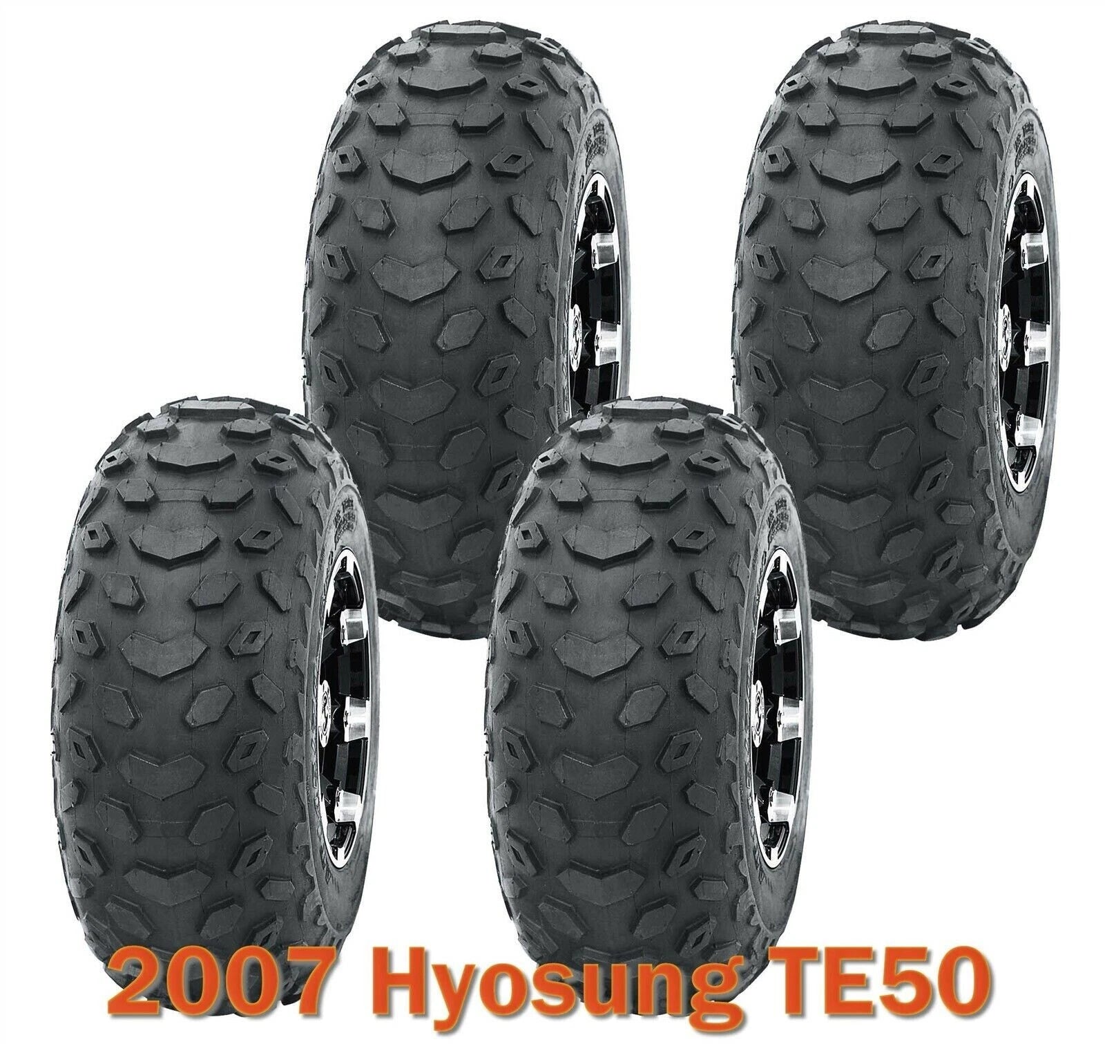 Set of 4 WANDA Go Kart Tires 145/70-6 for Hyosung TE50 (2007)