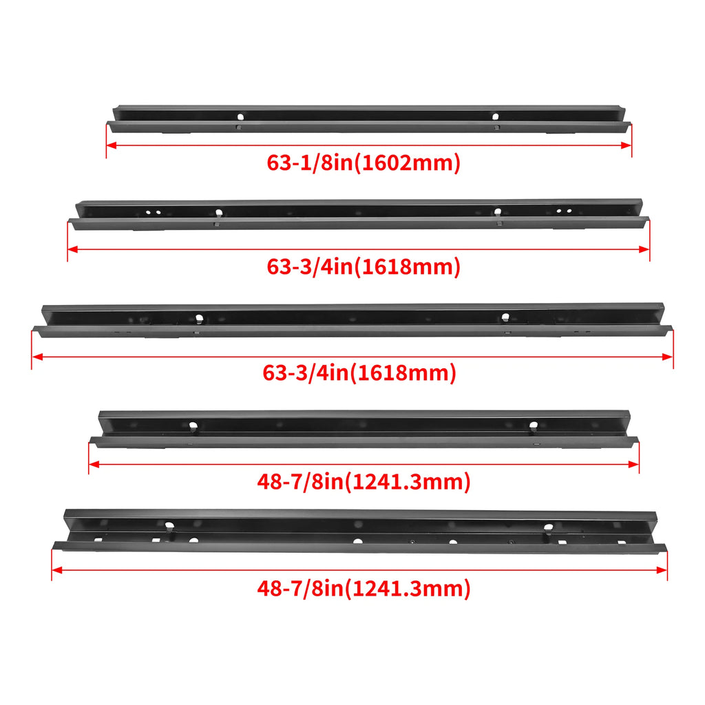 8ft Bed Floor Support Rails for Chevy Silverado/GMC Sierra 1500/2500/HD (1999–2007)