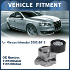 Belt Tensioner for Nissan Interstar (2002–2012) No. 1195500QAD Metal