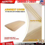 Set of 1 Beige Leather Center Console Armrest Cover for Hyundai Sonata (2015–2019)