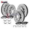 Front Rear Rotors Brake Pads for Chevy Traverse GMC Acadia Enclave (2007–2016)