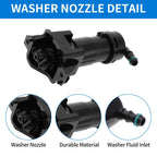 Front Right Headlight Washer Nozzle for Audi A6 S6 RS6 (2005–2011) No. 4F0955102B