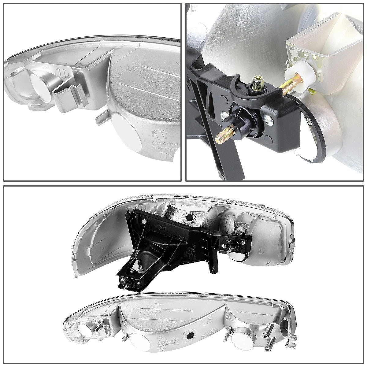 Chrome Corner Headlight Bumper Lamps for GMC Sierra Yukon XL (1999–2007)