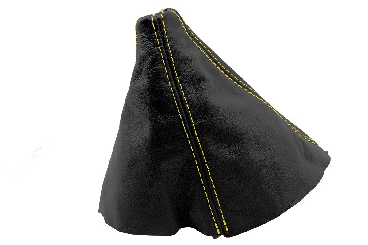 Leather Manual Shift Boot Cover for BMW E36 (1992–1999) Yellow Stitch