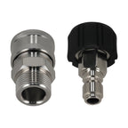 2X High Pressure Washer Adapter M22-14mm to 3/8" Quick Connector