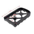CNC Silver Brake Pedal Pad for Harley Softail Touring Electra Road Glide
