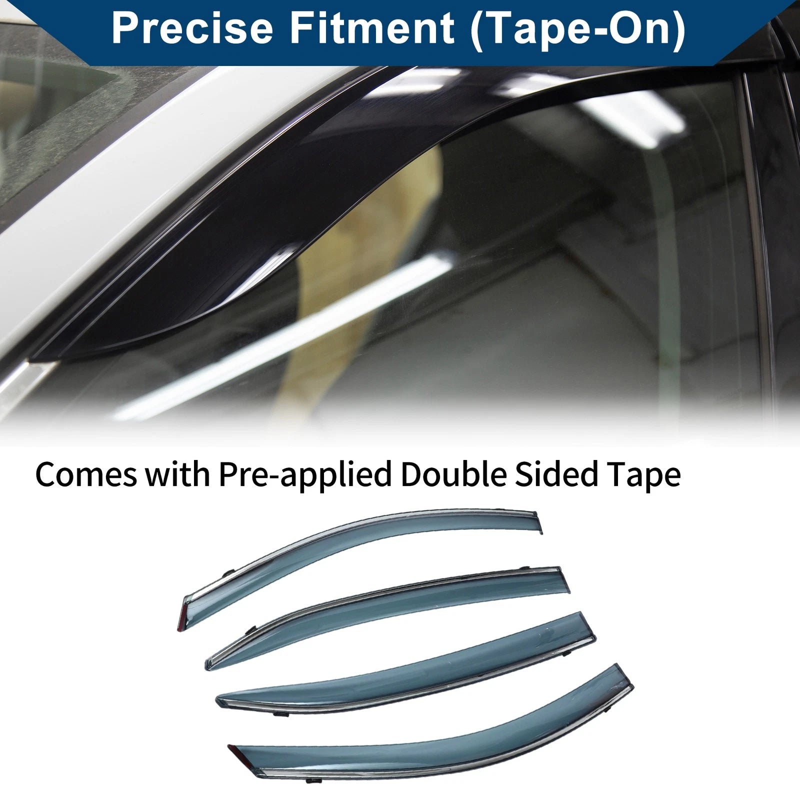 Set of 4 Window Deflectors for Nissan Sentra (2020–2024)