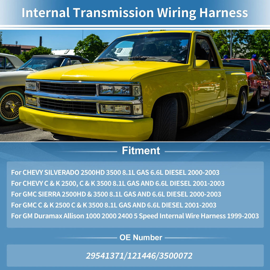 Transmission Wiring Harness for Chevy C2500 C3500 (2001–2003) No.29541371