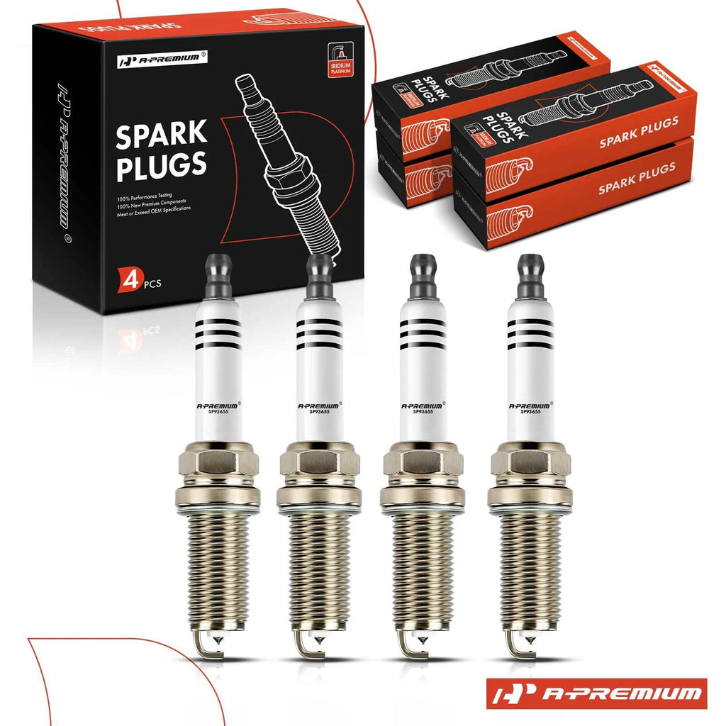 Set of 4 Iridium Platinum Spark Plugs for Hyundai Veloster (2014–2015)