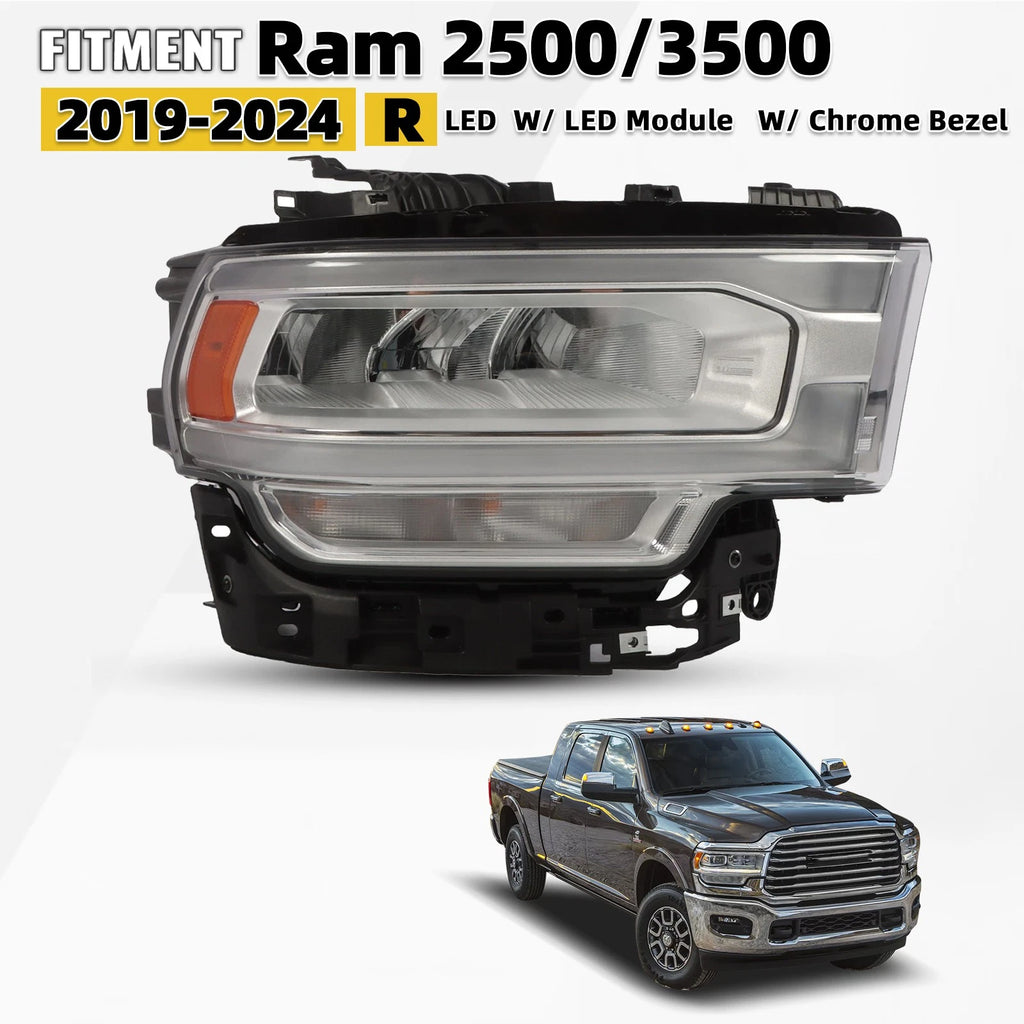 Full LED Headlight for Ram 2500 3500 (2019–2024) Right Side