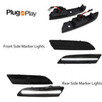 Set of 2 White LED Bumper Side Marker Lights for Chrysler Crossfire (2004–2008)