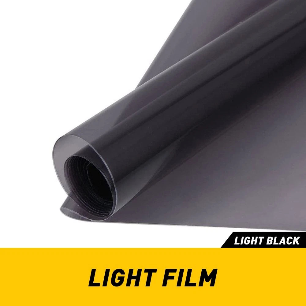 Set of 2 Smoke Black Tint Film for Headlights Tail Lights