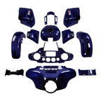 Fairings Body Kit for Harley Street Glide (2014–2024) Zephyr Blue/Black Sunglo