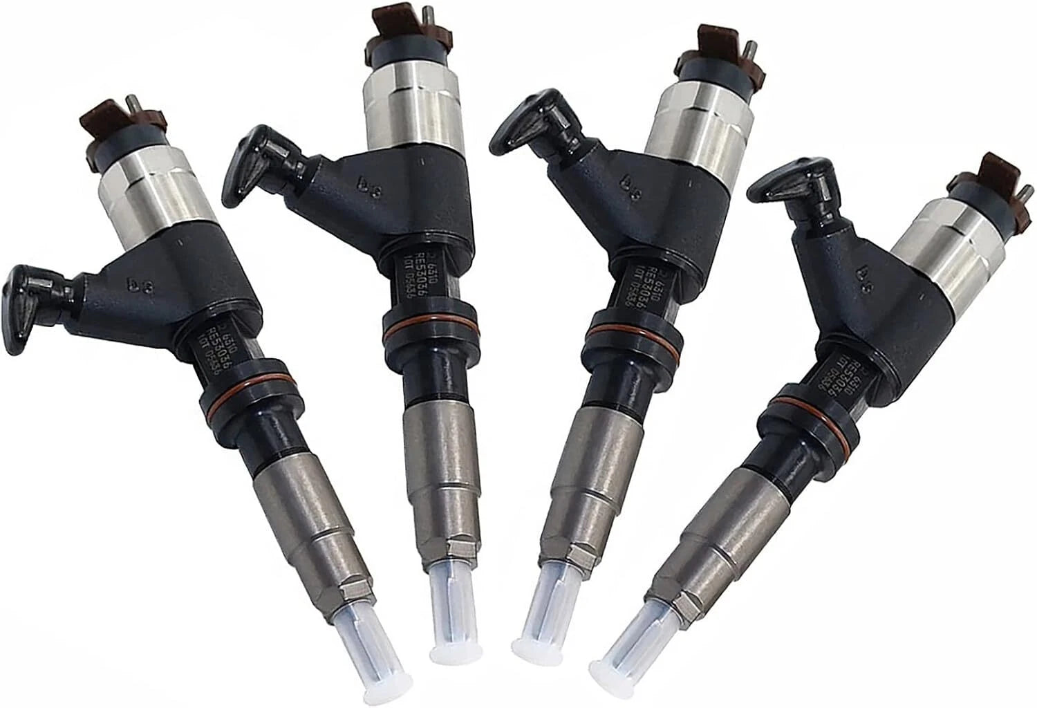 4X Fuel Injector for John Deere 4045T 6068T S350 200DLC 210G (Reman)
