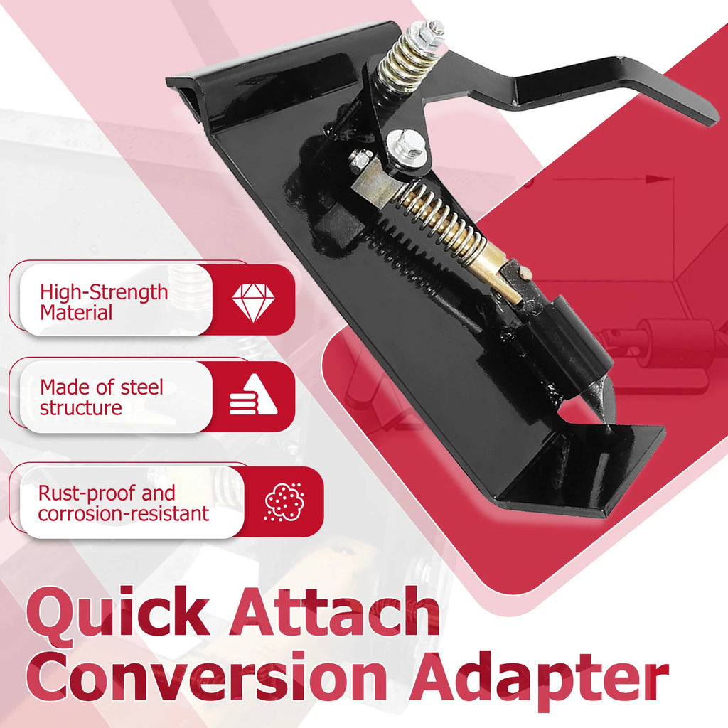 Weld-On Quick Attach Bucket Conversion Adapter Latch Plates for Skid Steer (Universal)