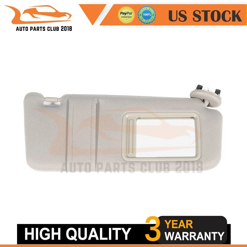 Front Right Sun Visor with Vanity Light for Toyota Camry (2006–2011)