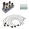 Set of 6 Denso Ignition Coil Wires & NGK Spark Plugs for E-150 Econoline (1992–2014)