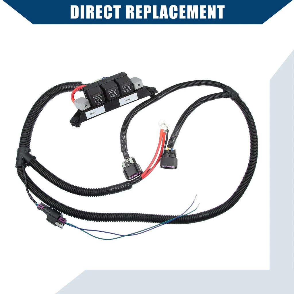 Freestanding Electric Fan Wire Harness for Chevy Silverado Suburban Tahoe (2007–2014)