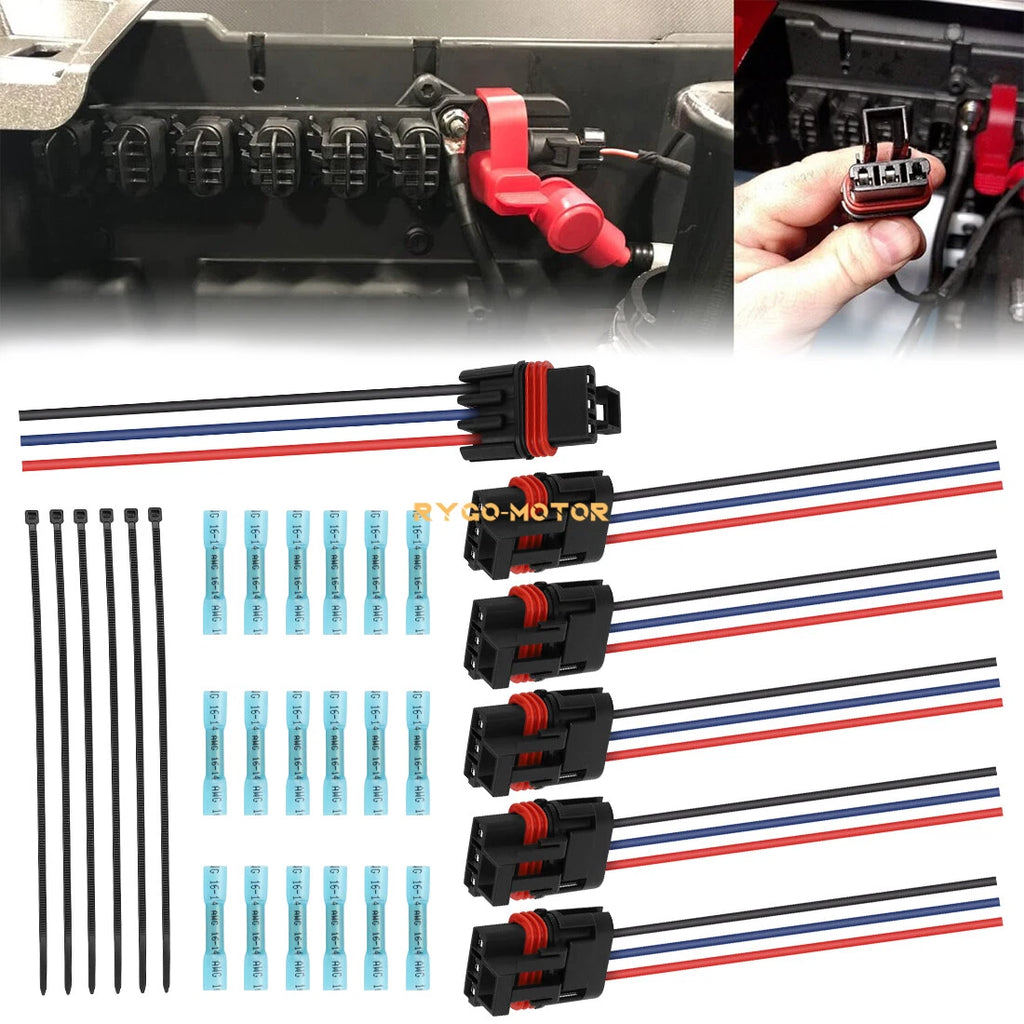 6 Pulse Bar Power Plug Bus Connector Pigtail for Polaris RZR PRO XP (2020–2023)