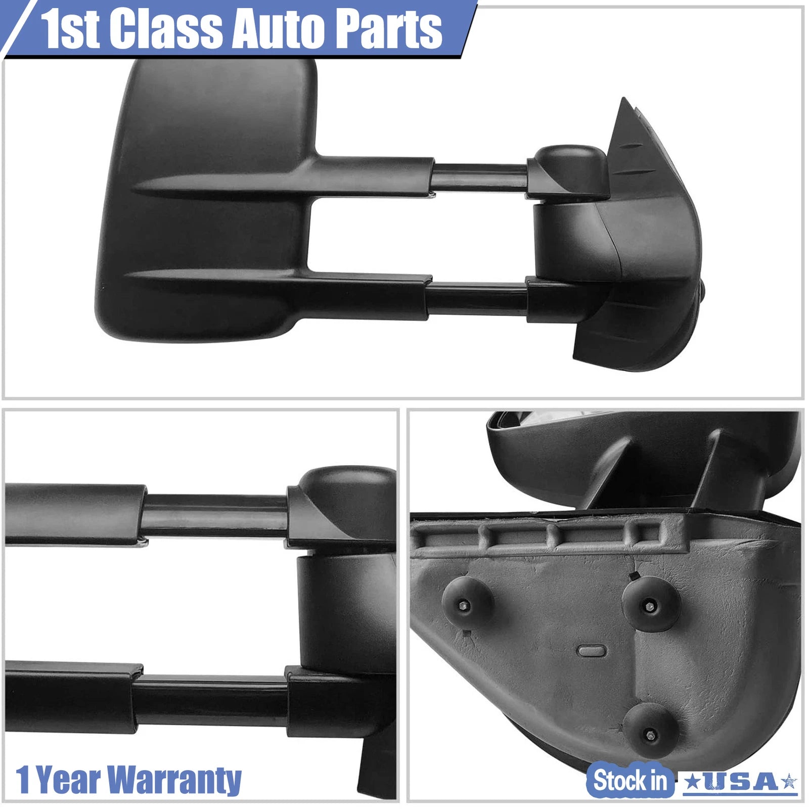 Right Manual Towing Mirror for Chevrolet Silverado GMC Sierra 1500 (2007–2013)