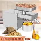 Cold Hot Oil Press Machine for Nut Seed Oil Extraction (610W)