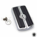 Chrome Skull Rear Brake Pedal Cover for Harley Softail Dyna Electra Glide