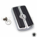 Chrome Skull Rear Brake Pedal Cover for Harley Softail Dyna Electra Glide