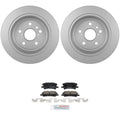 Bosch Rear Quietcast Rotors & Ceramic Disc Brake Pad Kit for Highlander RX400h (2006–2007)