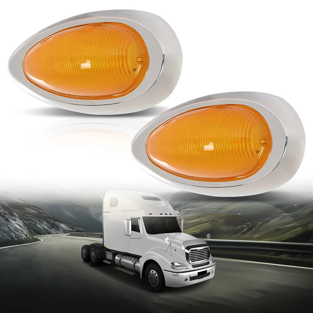 LED Side Marker Turn Signal Lights for Freightliner Sleeper Cab Trucks