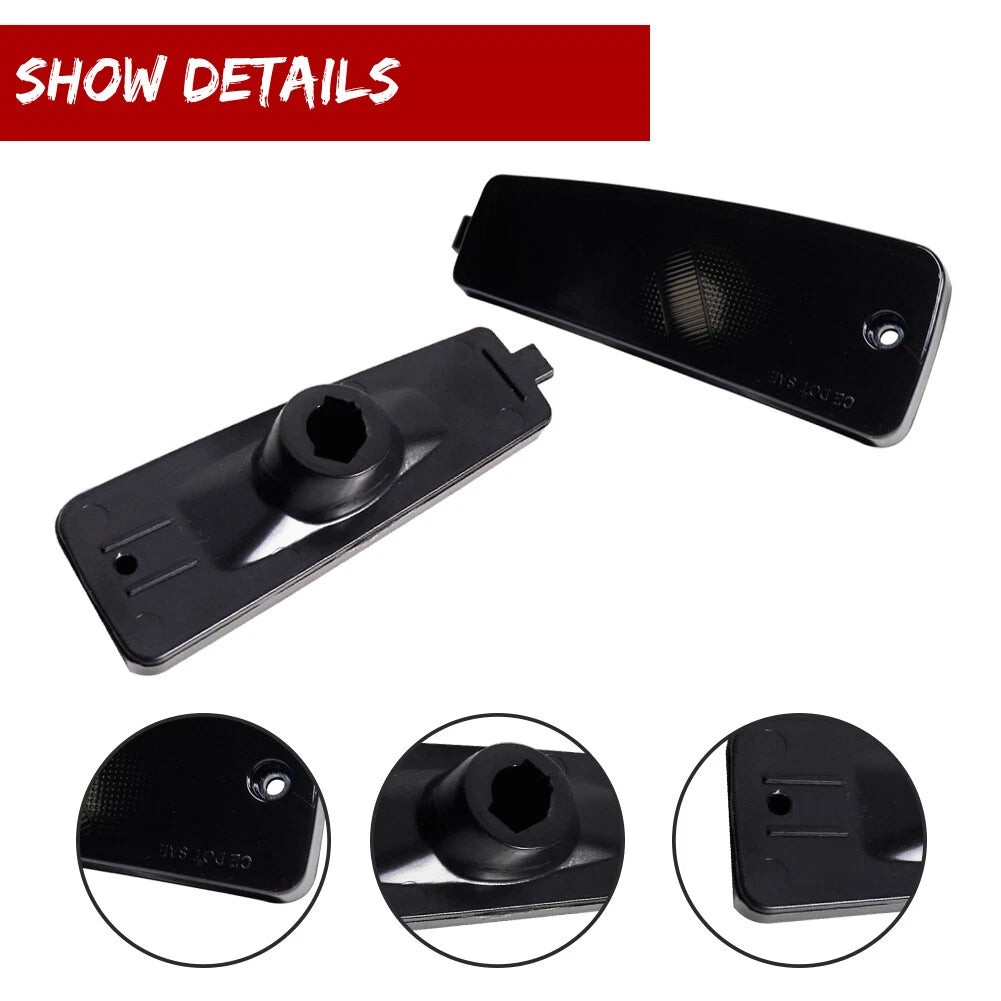 2X Smoke Lens Rear Bumper Side Marker Lights for Chevrolet HHR (2006–2011)