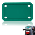 Silicone License Plate Frame for Green Motorcycle (Universal) (2018–2024)