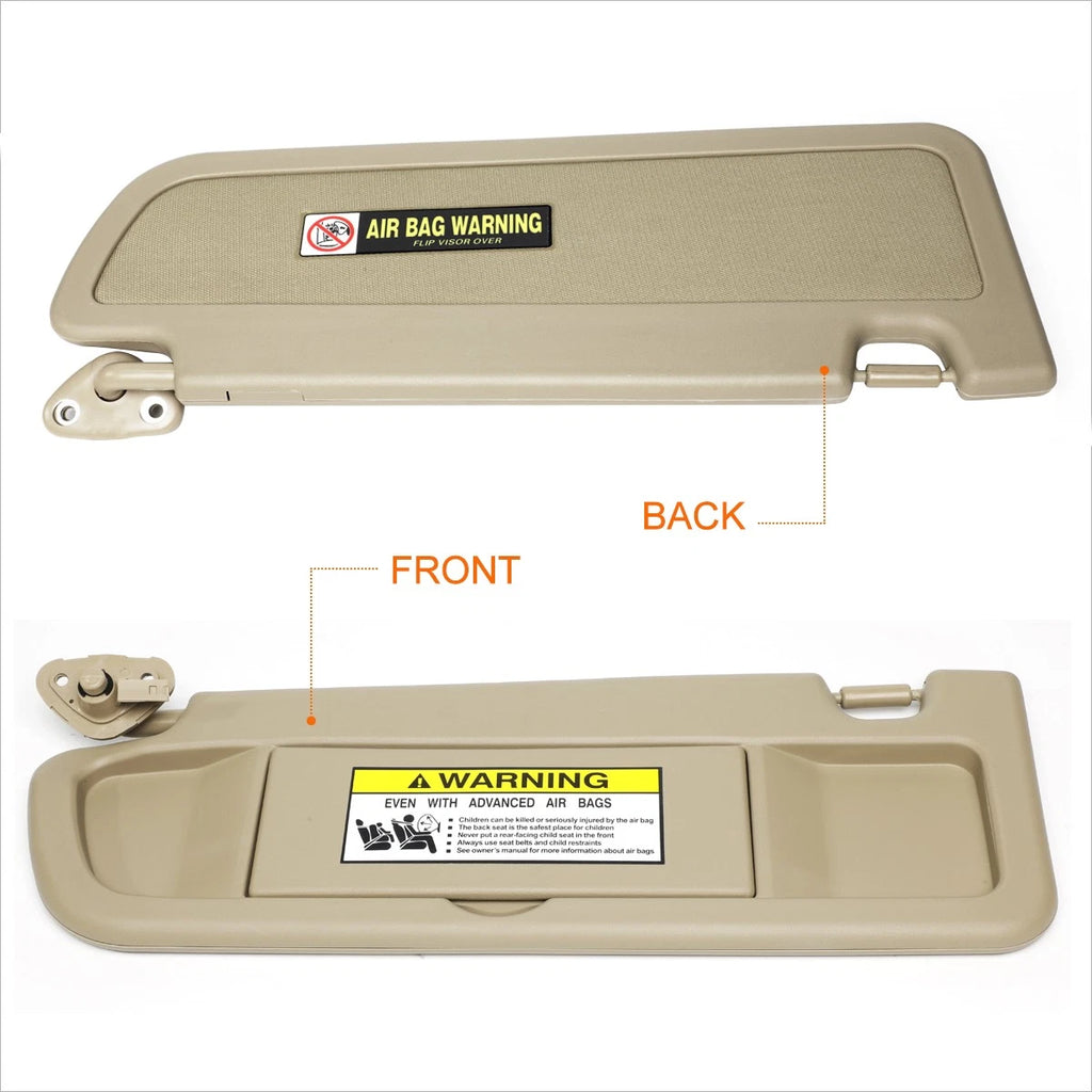 Vinyl OE Style Driver Side Sun Visor for Honda Civic (2006–2011)