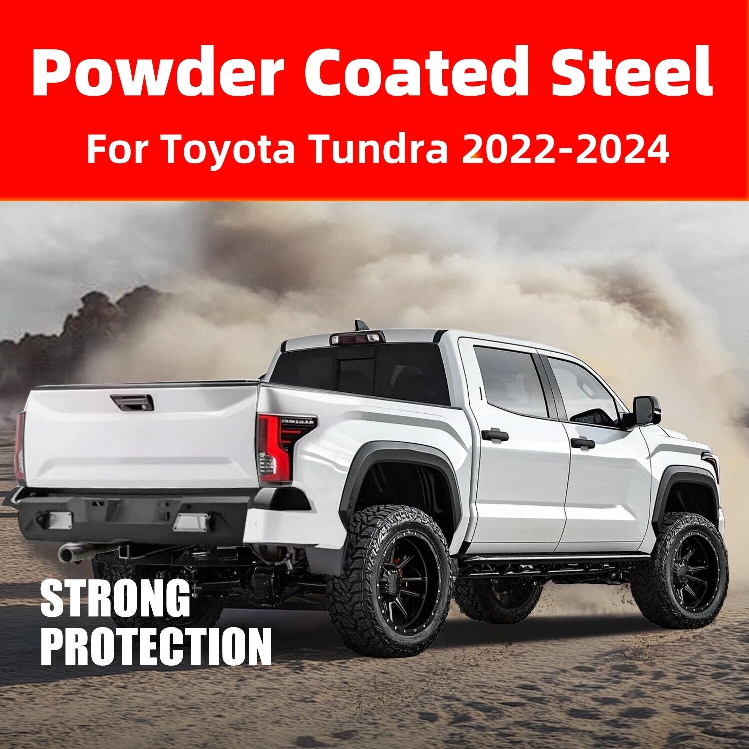 Off-road Steel Rear Bumper for Toyota Tundra (2022–2024)