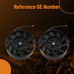 7" Fan Assembly Kit for Universal Car (800CFM, 2900RPM) Black