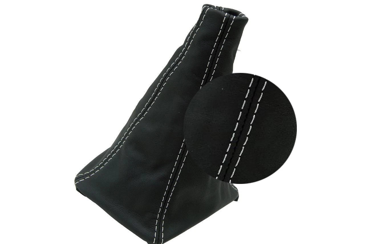 Manual Shift Boot for Toyota Supra (1986–1992) - Leather Synthetic, White Stitch