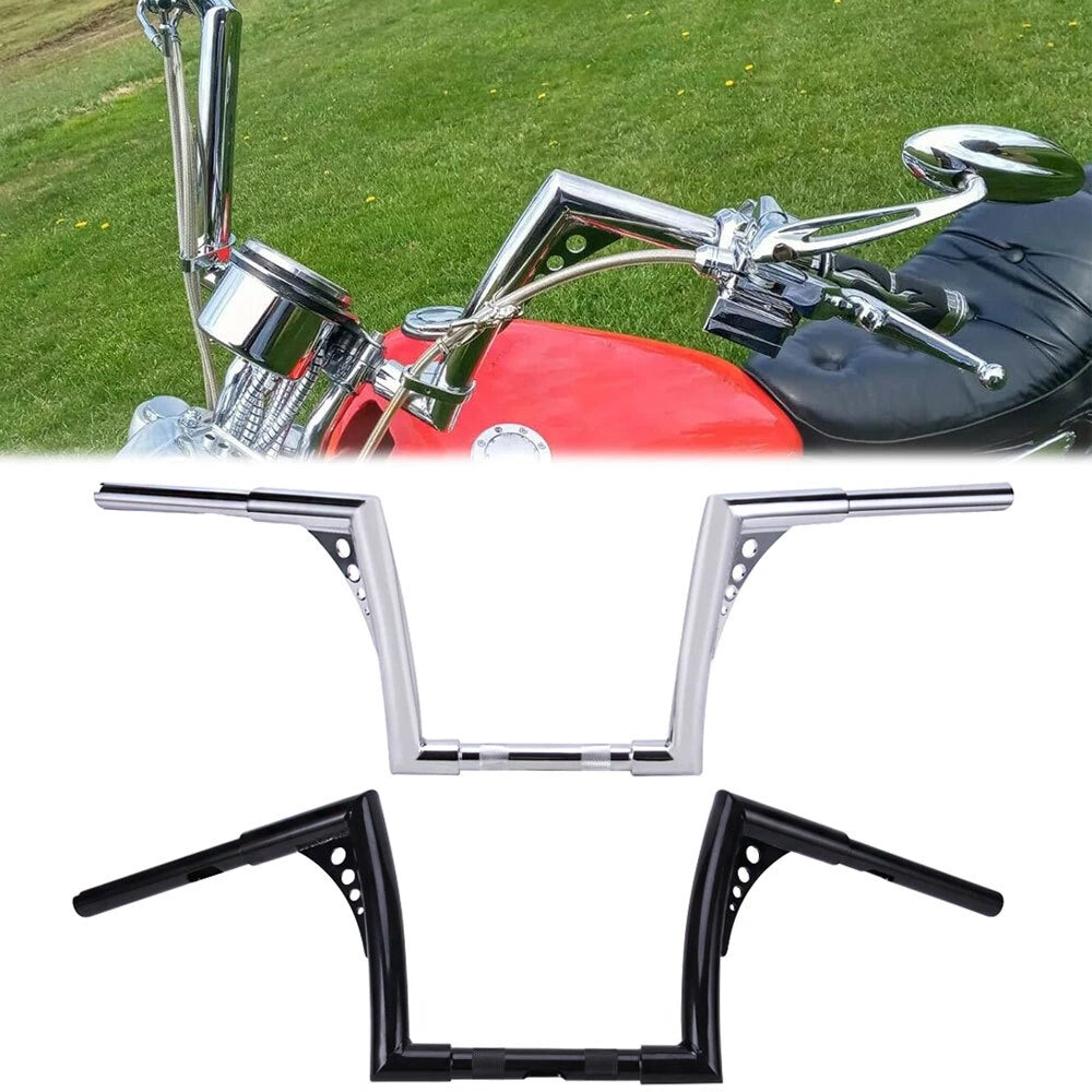 Ape Hangers Handlebar 1 1/4'' Fat 10" Rise for Harley Sportster FXST Softail