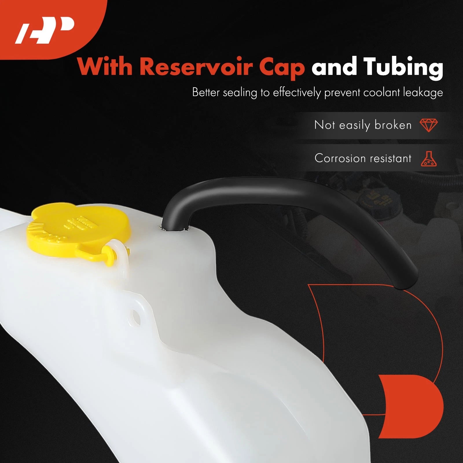 Radiator Coolant Reservoir Tank with Cap & Hose for Subaru Outback