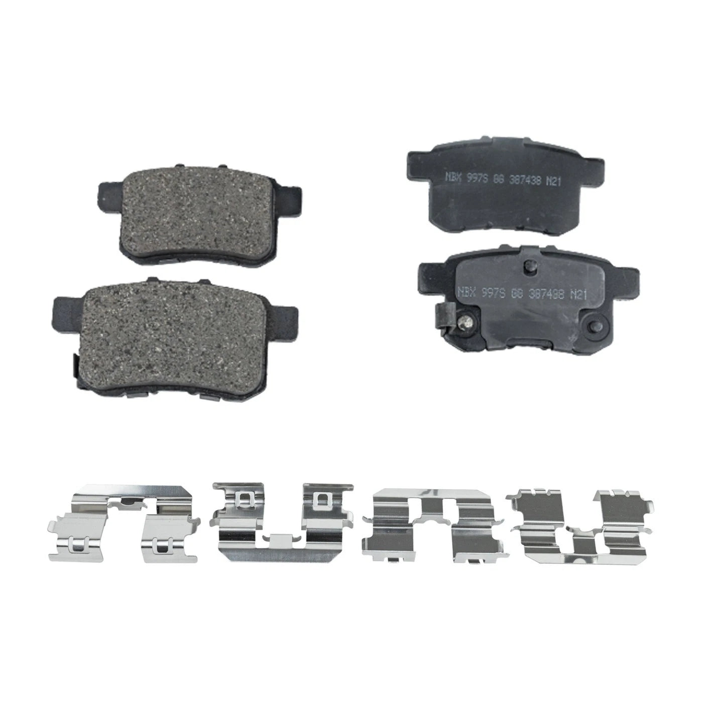 Set of 4 Ceramic Brake Pads for Honda Accord (2008–2010)